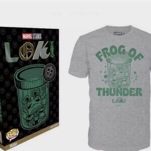 Marvel Pop Funko LOKI Frog of Thunder T Shirt Mens Size L - New Boxed